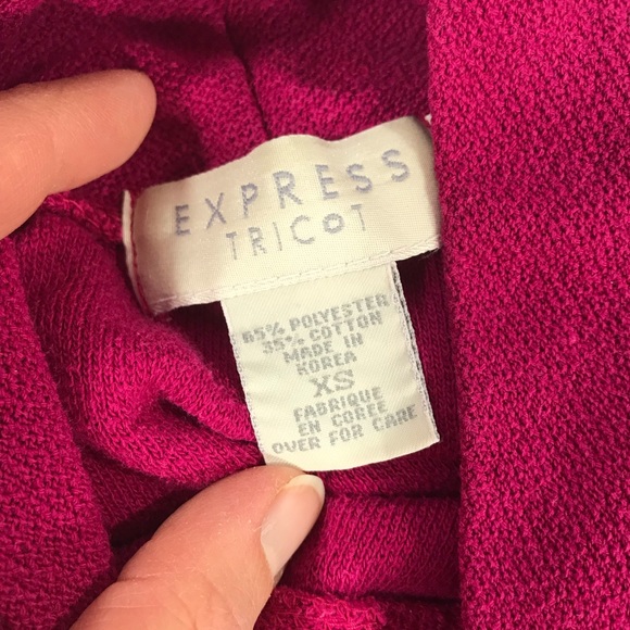 Vintage 90s boxy dolman batwing semi fitted crop - Picture 3 of 4